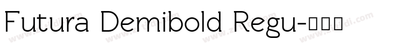 Futura Demibold Regu字体转换
